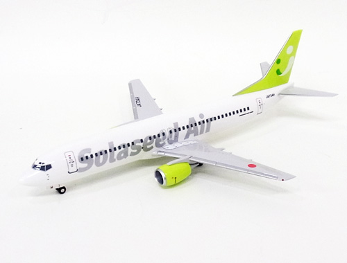 ボーイング 737-400 ソラシドエア（旧・スカイネットアジア航空）新塗装 JA734H 130 ※プラ製 <br>2012年12月21発売 <br>EVERRISE エバーライズ<br>飛行機 模型 完成品 [27892B]