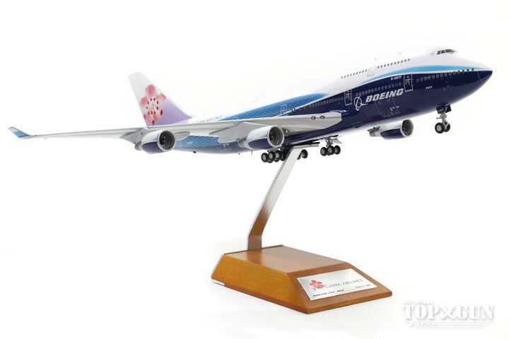 ボーイング 747-400 チャイナエアライン(中華航空) 特別塗装 「ボーイングハウスカラー/梅」 B-18210 1/200  2017年3月25日発売JCWINGS飛行機/模型/完成品 [XX2016] 航空機模型ＴｏｐＧｕｎトップガン