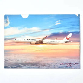 JALオリジナル A350-1000 JA01WJ クリアファイル ディープレッド JALUX 飛行機/グッズ [BJB35120]