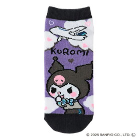 全日空 ANA × SRC（サンリオキャラクターズ）靴下 KUROMI クロミ FUJISEY 全日空 ANA 飛行機 / グッズ [11109497]