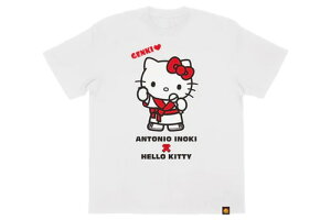 【メール便対応】アントニオ猪木 × ハローキティ コラボTシャツ (ホワイト) 新日本プロレス NJPW