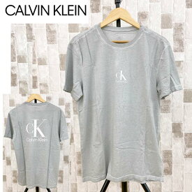 送料無料 Calvin Klein カルバンクライン CK バックプリント クルーネック 半袖Tシャツ 綿100％ コットン トップス メンズ ブランド トップイズム ゆうパケ