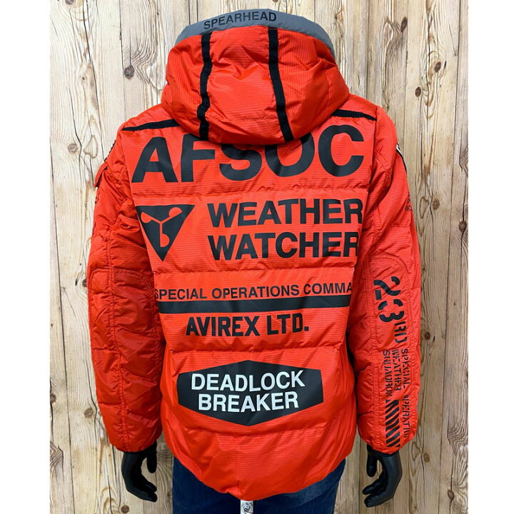 楽天市場】送料無料 AVIREX アビレックス AFSOC WW ダウンジャケット 