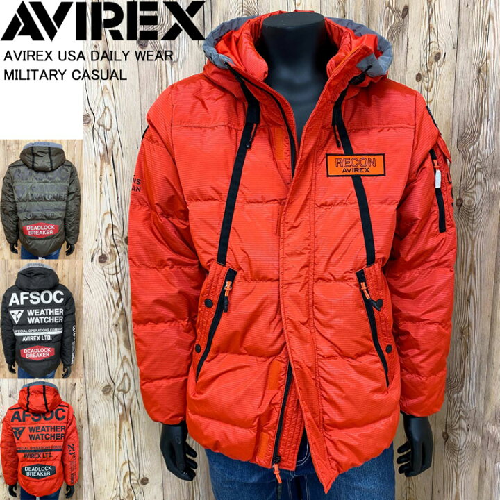 楽天市場】送料無料 AVIREX アビレックス AFSOC WW ダウンジャケット  