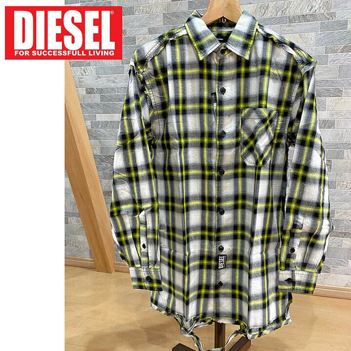 楽天市場 送料無料 Diesel ディーゼル オーバーサイズ ダメージ リメイク チェックシャツ S Machito メンズ ブランド 長袖 シャツ 春 春 秋 冬 おすすめ おしゃれ 通販 トップイズム ゆうパケ Topism メンズ ファッション 通販