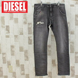 送料無料 DIESEL ディーゼル デニム メンズ JOGG JEANS ジョグデニム ジョグジーンズ スウェットデニム ストレッチ ダメージ リペア テーパード USED加工 ジーンズ ウエストコード KROOLEY-CB-NE 069EM トップイズム