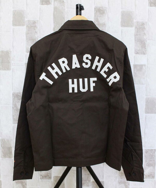 楽天市場】送料無料 HUF ハフ HUFxTHRASHER フィールド クルー  