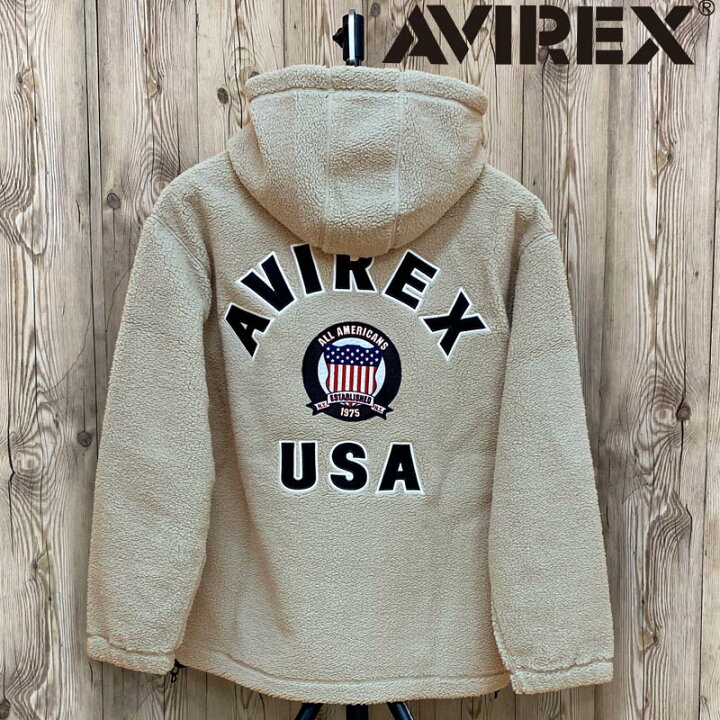 楽天市場】送料無料 AVIREX アヴィレックス シグネチャーロゴ ボア 