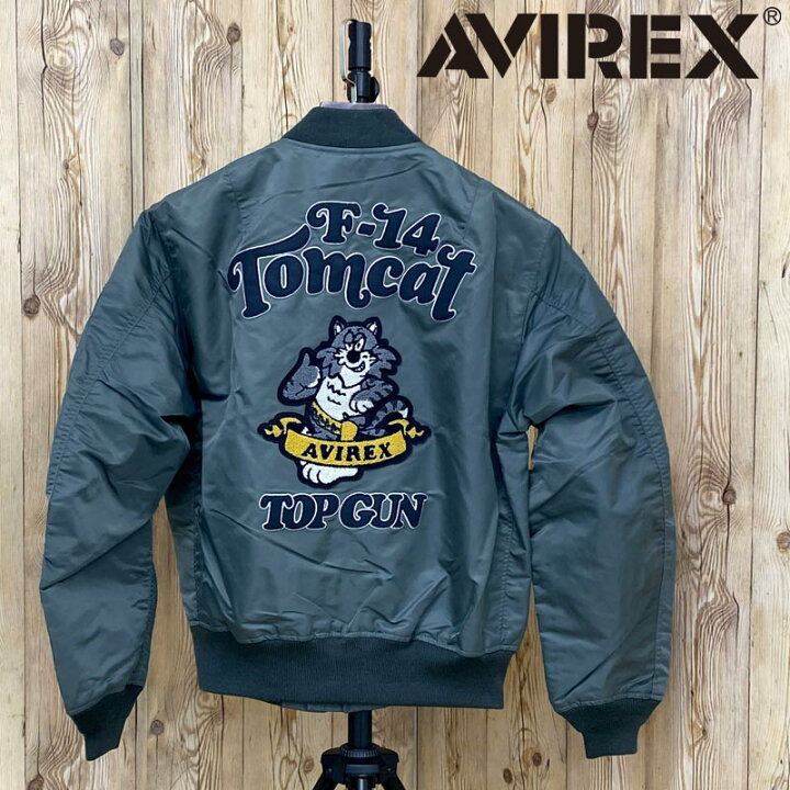 楽天市場】送料無料 AVIREX アヴィレックス LIGHT MA-1 TOMCAT 