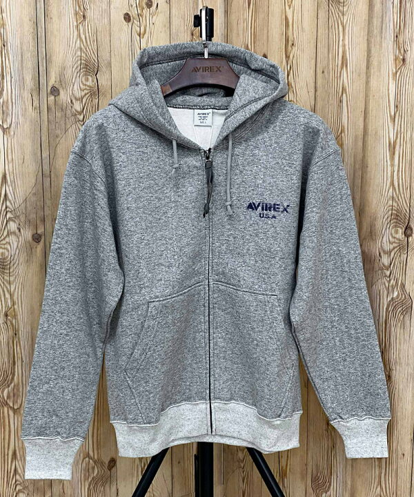 楽天市場】送料無料 AVIREX アヴィレックス VTG. ZIP SWEAT PARKA 