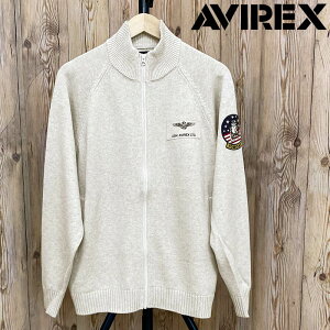  AVIREX ABbNX COTTON ZIP STAND SWEATER TOP GUN@WbvAbv jbg  gbvX Y uh gbvCY