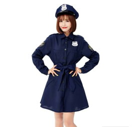 ハロウィン新金女性バー夜店セクシー長袖警察制服セットコスプレ舞踏会パーティー衣装演出ショー服