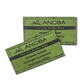 アノバ ANOBA オリジナルワッペン 2枚セット オリーブ AN100