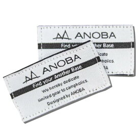 アノバ ANOBA オリジナルワッペン 2枚セット ホワイト AN102