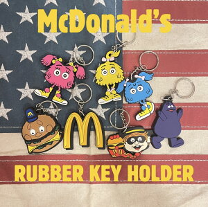 TOPPING RUBBER KEY HOLDER �yMcDonald's�z�L�[�z���_�[ ���o�[�L�[�z���_�[ �L�����N�^�[ �v���[���g �A�����J ���a ������ �A�j�� �A�j���[�V���� ���o�[�}�N�h�i���h �}�b�N�L�����N�^�[ �r�b�O�}