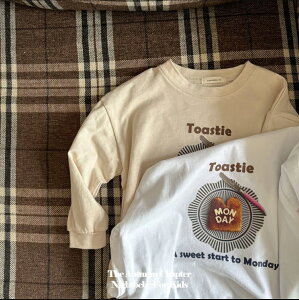 TOPPING toastie sweat �J�b�g�\�[ ���� ����T �H�ו� �H�ו��� �g�[�X�g�� �L�b�Y kids �L�b�Y�t�@�b�V���� �I�V�����q���� �؍� �؍��q���� �C���|�[�g �C���|�[�g�q����