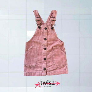 OSHKOSH jumper skirt 2T TOPPING twisT �Ò� ���B���e�[�W �A�����J USA �q���� �I�V�����q���� �L�b�Y �L�b�Y�t�@�b�V���� kids �s���N �I�[�o�[�I�[�� �W�����p�[�X�J�[�g �W�����X�J