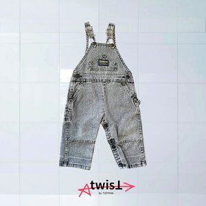 OSHKOSH overall 24M TOPPING twisT �Ò� ���B���e�[�W �A�����J USA �q���� �I�V�����q���� �L�b�Y �L�b�Y�t�@�b�V���� kids �f�j�� black �I�[�o�[�I�[�� �W�����p�[�X�J�[�g �W�����X�J