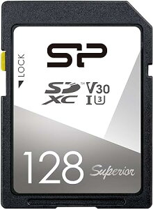 VRp[ SDJ[h 128GB UHS-I U3 V30 4K Ή Class10 ő]x 100MB/s 5Nۏ SP128GBSDXCV3V10