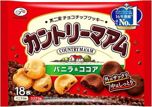 不二家 カントリーマアム バニラ&ココア 18枚