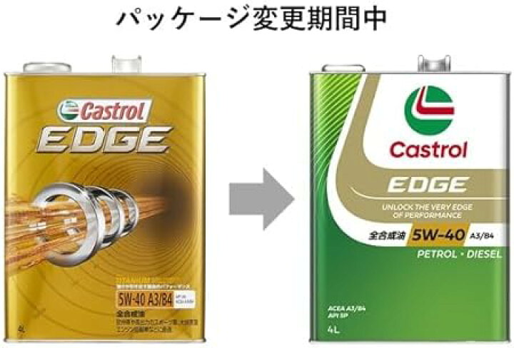 楽天市場】Castrol(カストロール) エンジンオイル EDGE 5W-40 API SP 