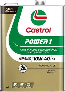 Castrol(JXg[) GWIC POWER1 4T 10W-40 MA2 4L ֎4TCNGWp 
