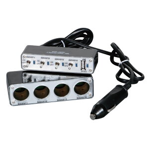 �W�F�b�g�C�m�E�G �g�O���X�C�b�`4�A�\�P�b�g �Z�p���[�g 1USB 12/24V���p 502140 �V�K�[�d��4�A + USB�|�[�g�t