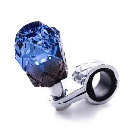 雅 ハンドルスピンナー ダイヤカット スモーク/ブルー ベアリング入り MI-SP-SMBL