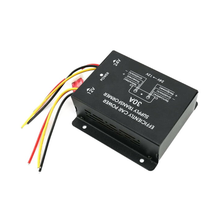 楽天市場】TRS DCDC コンバーター 30A デコデコ ヒューズ付 