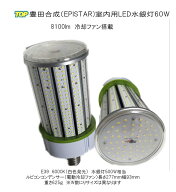 最新型　豊田合成（エピスタ）屋内用LED水銀灯(コーン型）電動冷却ファン付き/多重大型冷却フィン/長寿命…