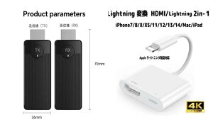 iPhone LightningRo[^[HDMIM@Zbg/50m/^/g[h Lightning/HDMIǂ̃foCXłgp 4K 1080HP 2.4G/5G x/^y Wi-Fisp zsp ݒsp }Ŏg