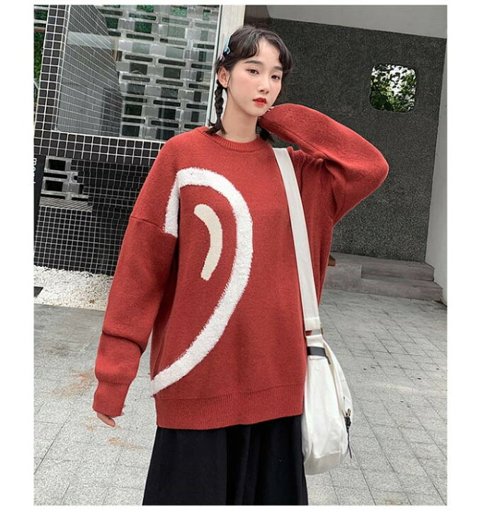 ニットセーター ペアルック レディース メンズ お揃い 可愛い 学園風 冬春 厚手 ペアセーター バレンタイン プレゼント 彼氏 彼女 国内外の人気