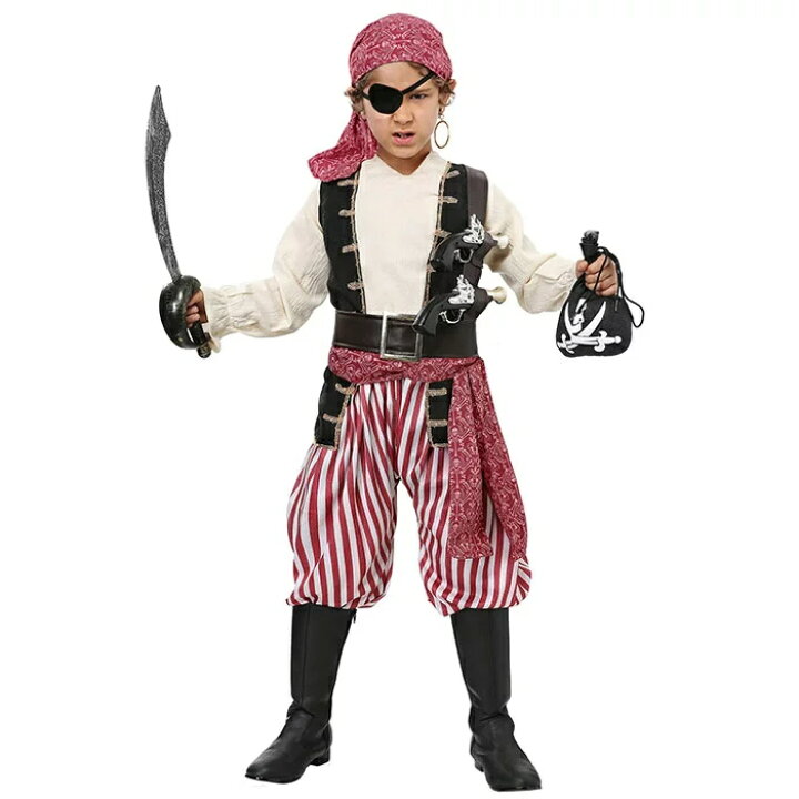 コスプレ　ハロウィン　仮装　海賊 子供 キッズ  コスチューム パーティ 衣装