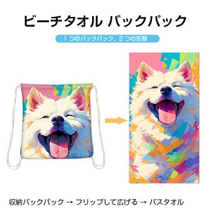 ビーチタオル バック ビーチマット 2way タオル ビーチブランケット ブランケット ビーチラグ ラグ マット パレオ レジャーシート ピクニックシート 砂がつきにくい 砂を弾く 速乾 ビーチ