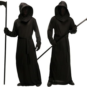 死神 コスプレ ハロウィン変装 仮装 祭り 死神 魔法使い 悪魔 コスチューム 4セット鎌なし 死神 パーティ ハロウィン 衣装 ハロウィンコスプレ ハロウィンパーティ 大人用 大きいサイズ コ