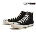 コンバース オールスター メンズ レディース ブラック スタージップ CONVERSE ALLSTAR STARZIP HI 31316032 BLACK 靴 25FW