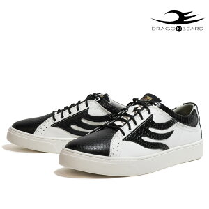 hSxA[h Xj[J[ DRAGON BEARD DB-1002 RV WHITE/BLACK CROCO Y C [Jbg U[ JWA 25FW