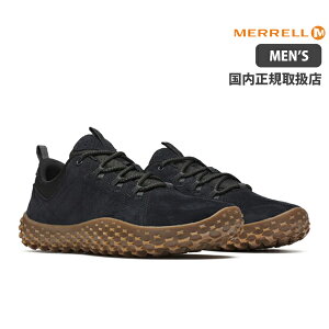 ������ ���v�g �X�j�[�J�[ �u���b�N MERRELL WRAPT J007121 BLACK/GUM ���[�J�b�g �����Y ���U�[ �ʋC�� �A�E�g�h�A �n�C�L���O