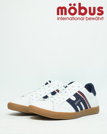 【ポイント10倍　4/14 20:00 ～ 4/17 09:59まで】【SALE】モーブス スニーカー mobus MUHLEN M-2209T-1031 WHITE/NAVY ミューレン ホワイト/ネイビー メンズ