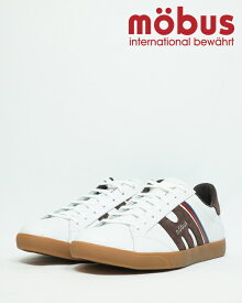 【ポイント10倍 5/23 20:00 ～ 5/27 01:59まで】【SALE】モーブス スニーカー mobus MUHLEN M-2209T-1071 WHITE/D.BROWN ミューレン ホワイト/ダークブラウン メンズ