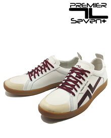 スニーカー 靴 プレミアセブン レザースニーカー PREMIERSEVEN PS-758 White/Burgundy White/Green croco White/Navy Navy/White ローカット メンズ 父の日