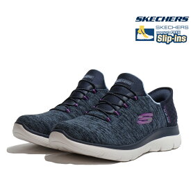 スケッチャーズ スリップインズ サミッツ ダズリング ヘイズ スニーカー SKECHERS 149937W-BKMT 149937W-GYMT 149937W-NVPR SUMMITS-DAZZLING HAZ SLIP-INS ハンズフリー 幅広 ワイドフィット ウォーキング レディース