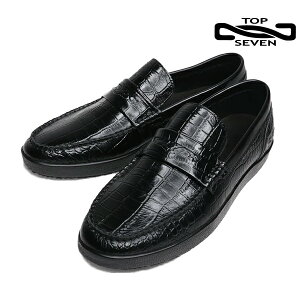 �g�b�v�Z�u�� TOPSEVEN T7-S253 RF BLACK CROCO ���[�t�@�[ �X���b�|�� ���[�J�b�g �V���[�Y �����Y ���U�[ ��l�J�W���A�� �V���v�� ��l�X�j�[�J�[ ���U�[�X�j�[�J�[ �X�j�[�J�[ �C