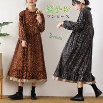 楽天市場】花柄 森ガール ワンピースの通販