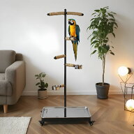 鉄製 インコ 止まり木 鳥スタンド セキセイ オカメ ボタンインコ 小太陽 対応 大型鳥 中型 小型 頑丈 さ…