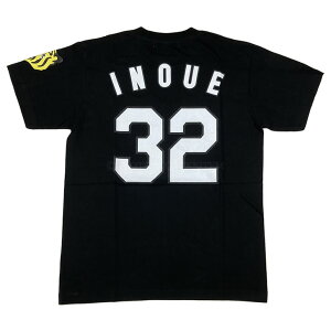 阪神タイガース tシャツ 井上 背番号32 ブラック F(フリー)/S(エス)サイズ 阪神 タイガース inoue HANSHIN Tigers ユニフォーム 書体 プリント 井上広大 背番号Tシャツ Tシャツ 番号 甲子園 虎