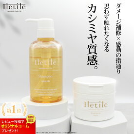 【美容師が開発】【ダメージ補修に特化】PPTで補修＆洗浄 Iletile PPT シャンプー 400ml トリートメント 280g スムース＆モイスト ダメージ補修 ノンシリコン くせ毛 ヘアケア【満足できなければ返品OK】