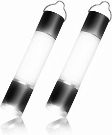 ランタン キャンプライト ミニ ランタン led 多機能 懐中電灯 最大800ルーメン USB充電式 高輝度 6つモード調光 軽量 明るい アウトドア ハンディライト 応急ライト IPX5防水 防災予備ランプ 防犯用 停電 嵐 夜釣り 登山ハイキング照明 ブラック(2個セット)