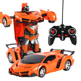 無料ラッピング リモコンカー ラジコンカー 電動RCカー 子供 おもちゃの車 リモコンカー スタントカー ラジコンカー 充電式 ロボットに変身
