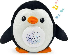 ロボットプラザ 寝かしつけ ぬいぐるみ おもちゃ 出産祝い 赤ちゃん プラネタリウム 心音 ベビー キッズ 子ども (ペンギン)